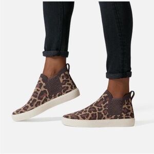 Rothy's Brown Leopard Slip-On Sneakers